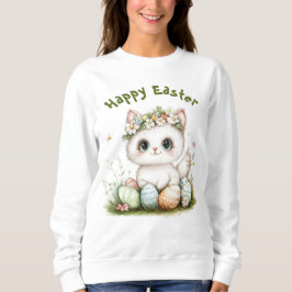 Sudadera de gato de Pascua de Kawaii - Pascua Kitt