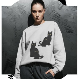 sudadera de gato negro