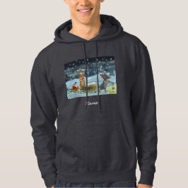 Sudadera DE/GB Weihnachtshoodie Maus/Christmas hoodie mouse