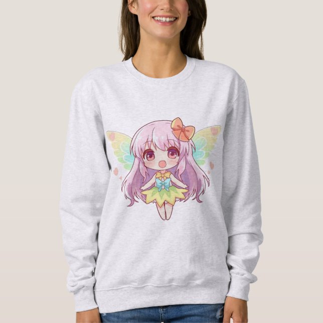 Sudadera de hadas de anime suave añade un toque má (Anverso)