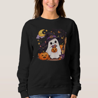 Sudadera de Halloween de fantasma espeluznante y d