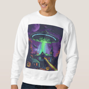 Sudadera de Halloween de ovni espeluznante – Abduc