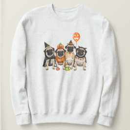 Sudadera de Halloween de Pug - Mamá de perro de Ha