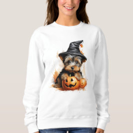 Sudadera de Halloween de Yorkshire Terrier Puppy P