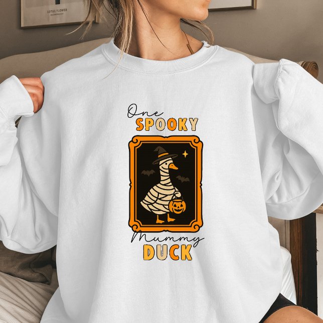 Sudadera de Halloween para mujeres Pato Momia Espe (Halloween duck shirt)