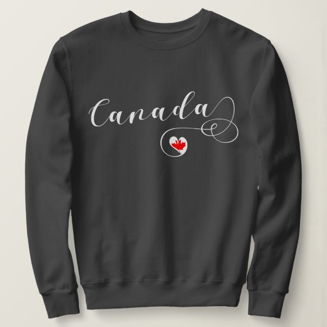 Sudadera de Heart Canada, Bandera Canadiense (Anverso del diseño)