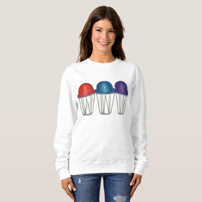 Sudadera de helado snocone sno cone (Anverso completo)