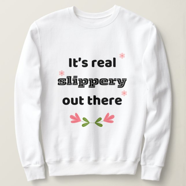 Sudadera de hockey con mejores chirps resbaladizos (Anverso del diseño)