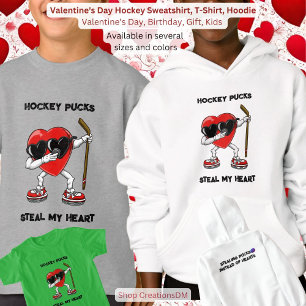 Sudadera de hockey el día de San Valentín, camiset