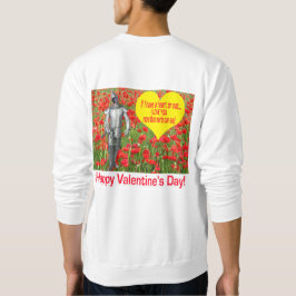sudadera de hombre. Feliz día de San Valentín. neg