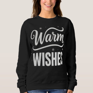 Sudadera de invierno festiva con buenos deseos