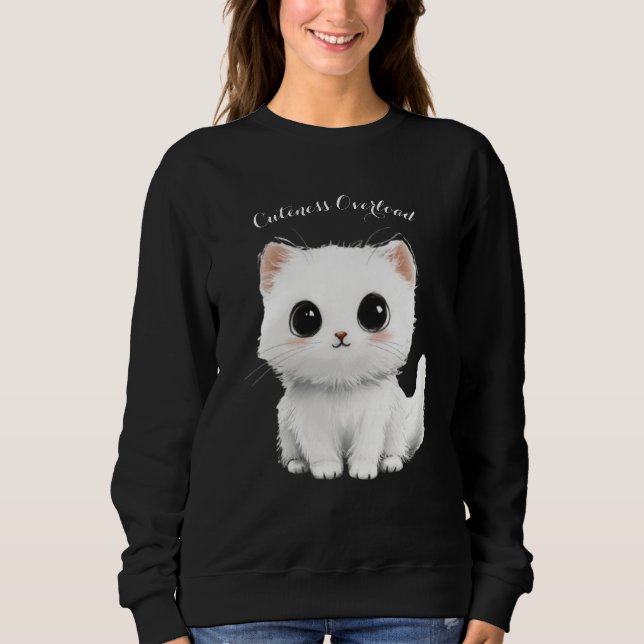 Sudadera de Kawaii Kitten - Sobrecarga de ropa (Anverso)