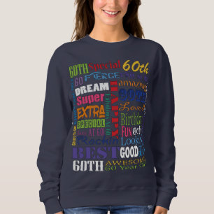 Sudadera De la fiesta regalos únicos y 60.os de cumpleaño