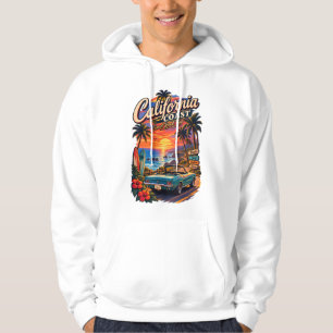 Sudadera de la puesta de sol en la costa de Califo