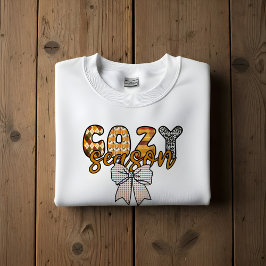 Sudadera de la temporada acogedora con lazo de cua