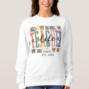 Sudadera de la vida de un maestro divertido para e