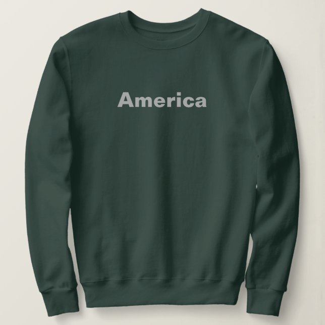 Sudadera de las mujeres verdes de Estados Unidos (Anverso del diseño)