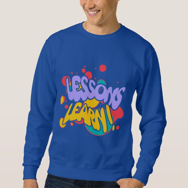 SUDADERA DE LECCIONES DE HOMBRES DE SALPICADURA DE (Anverso)