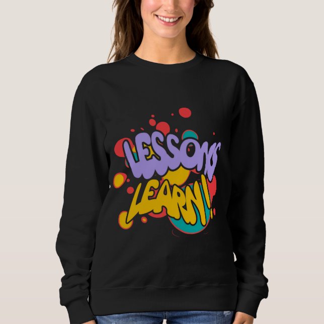 SUDADERA DE LECCIONES DE SALPICADURAS DE PINTURA P (Anverso)