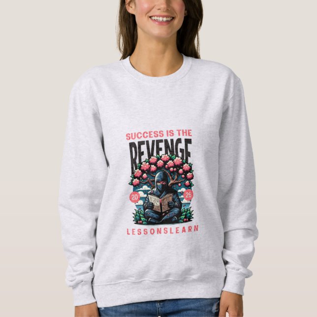 SUDADERA DE LECCIONES DE VENGANZA DE ÉXITO DE MUJE (Anverso)