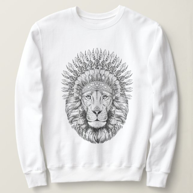 Sudadera de León Real coronada (Anverso del diseño)