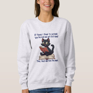 Sudadera de libros y gatos, leer más regalo de hum