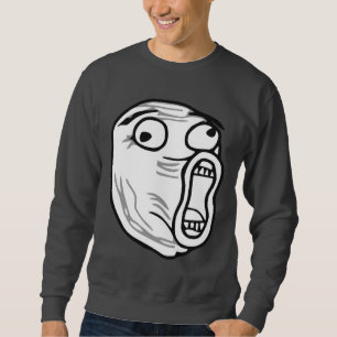 Sudadera De LOL de la risa cara ruidosa Meme de la rabia