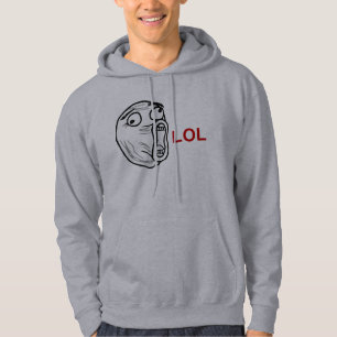 Sudadera De LOL de la risa cara ruidosa Meme de la rabia