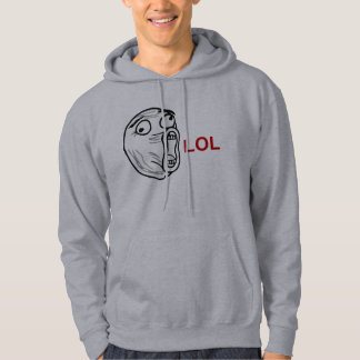 Sudadera De LOL de la risa cara ruidosa Meme de la rabia