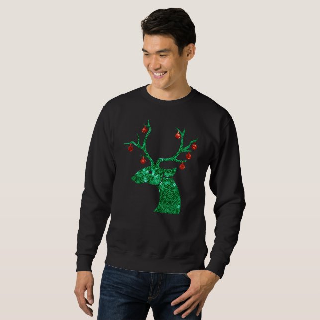 sudadera de los hombres de reno de los navidades s (Anverso completo)