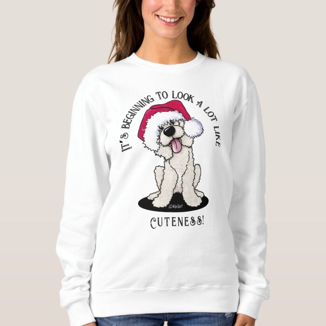 Sudadera de los Navidades de Doodle de KiniArt (Anverso)