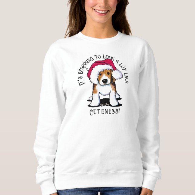 Sudadera de los Navidades de KiniArt Beagle (Anverso)