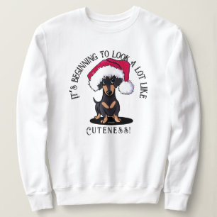 Sudadera de los Navidades de KiniArt Dachshund