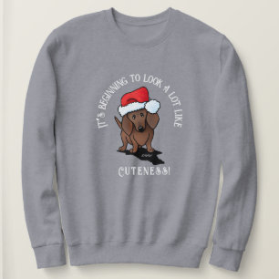 Sudadera de los Navidades de KiniArt Dachshund