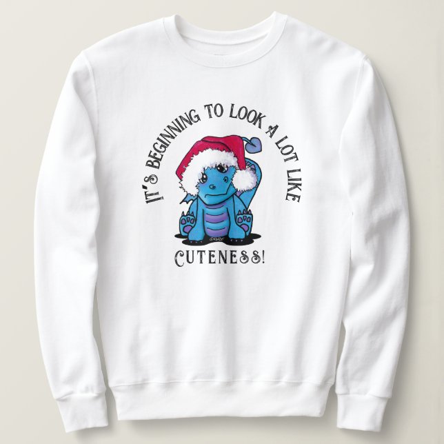 Sudadera de los Navidades de KiniArt Dragon (Anverso del diseño)