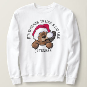 Sudadera de los Navidades del castor de KiniArt