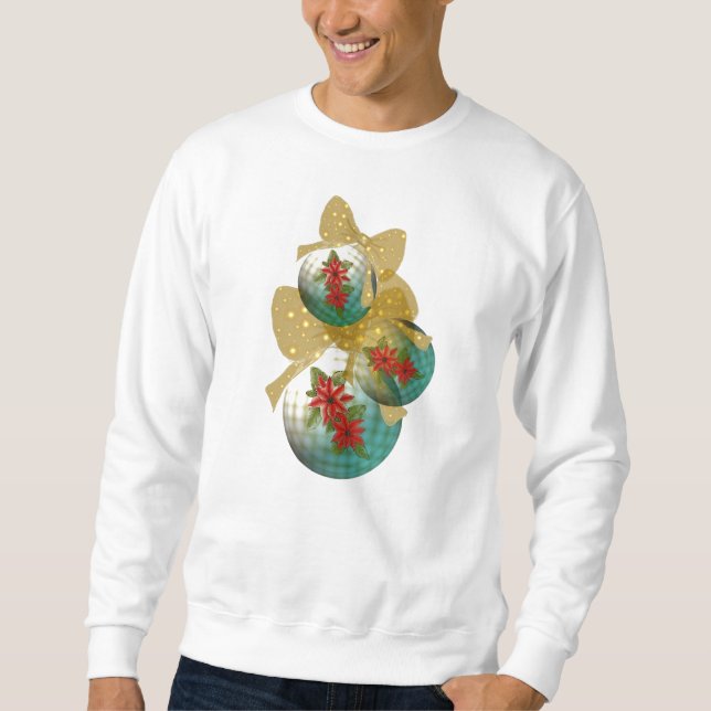 Sudadera de los ornamentos del navidad del (Anverso)