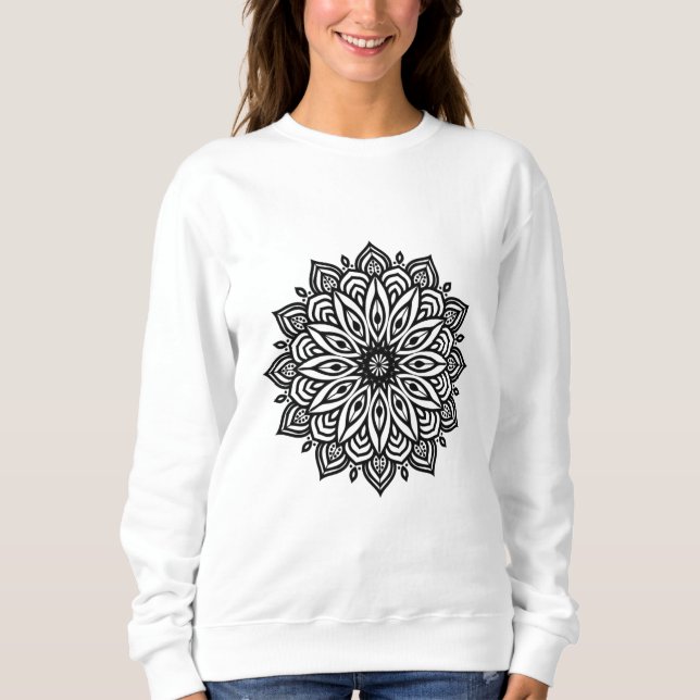 Sudadera de lujo de Mandala Design. (Anverso)