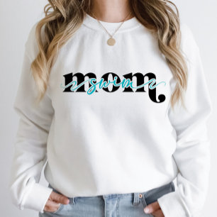 Sudadera de mamá de natación personalizable