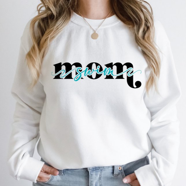 Sudadera de mamá de natación personalizable (Subido por el creador)