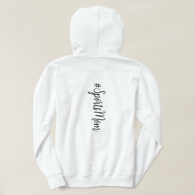 Sudadera de mamá deportiva, lleva niños a los depo (Reverso del diseño)