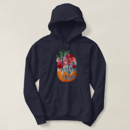 Sudadera de manga larga de calabaza floral