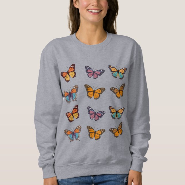 Sudadera de mariposa cúrcuta (Anverso)
