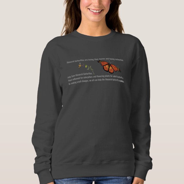 Sudadera de mariposa monarca (Anverso)