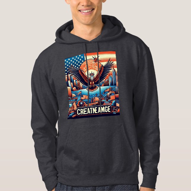Sudadera de moda de Estados Unidos – Streetwear Pr (Anverso)