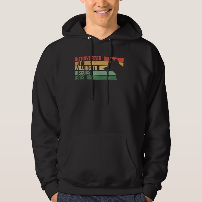 Sudadera De Moda Presentada Pero Dispuesta A Discutir Perro (Anverso)