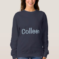 Sudadera de mujer azul marino con nombre personali