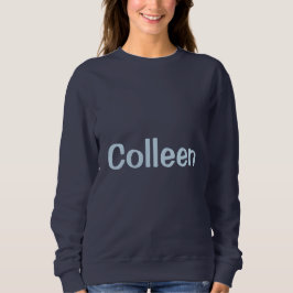 Sudadera de mujer azul marino con nombre personali