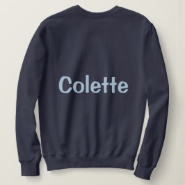 Sudadera de mujer azul marino con nombre personali