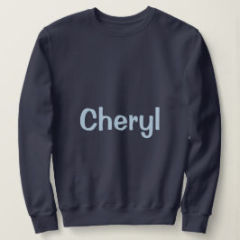 Sudadera de mujer azul marino con nombre personali